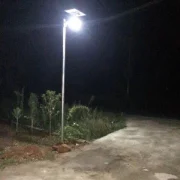 Solar street lighting project in Gansu